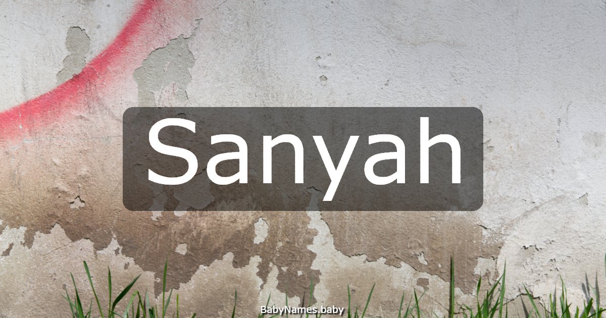 Sanyah