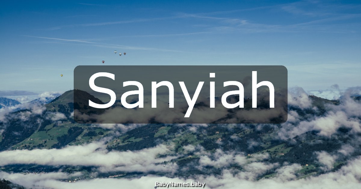 Sanyiah