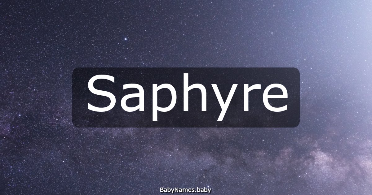 Saphyre