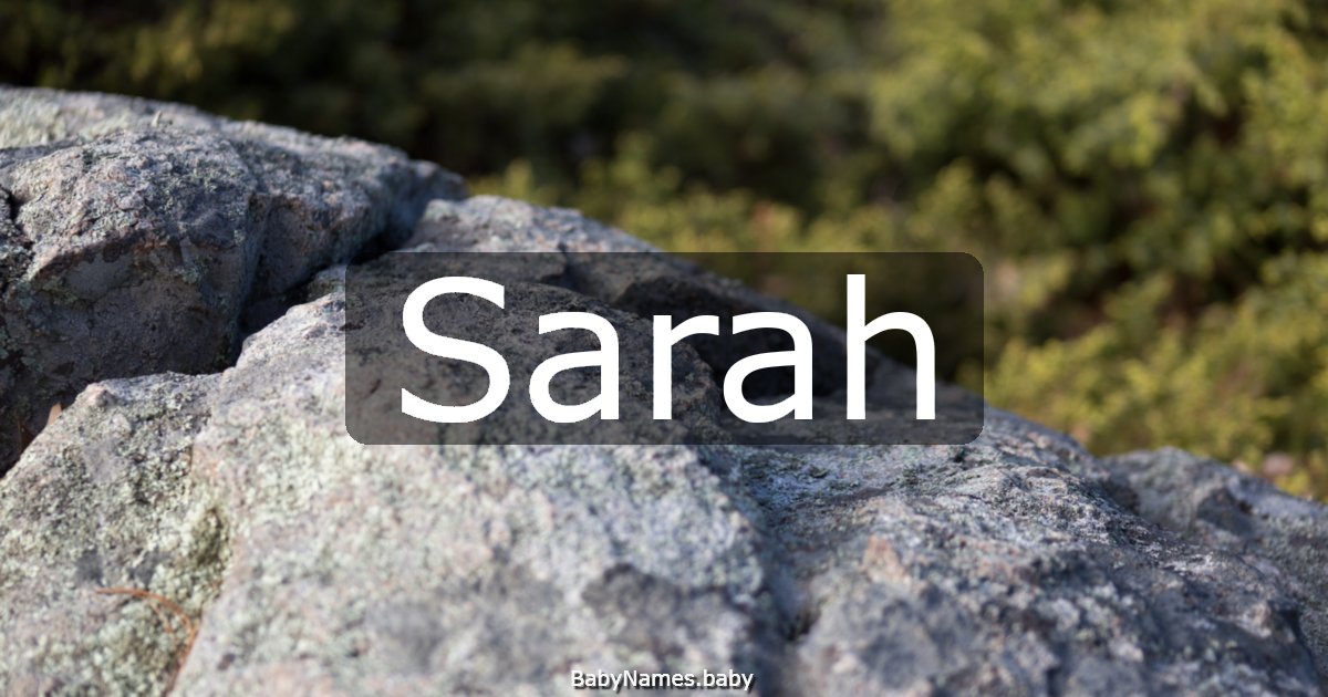 Sarah