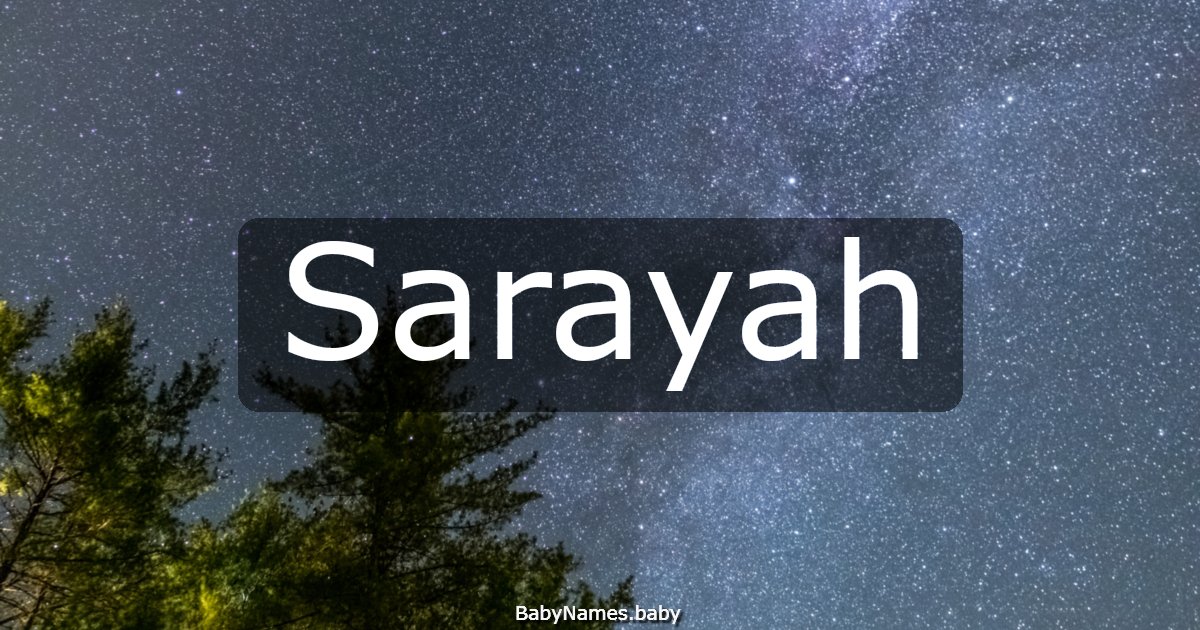 Sarayah
