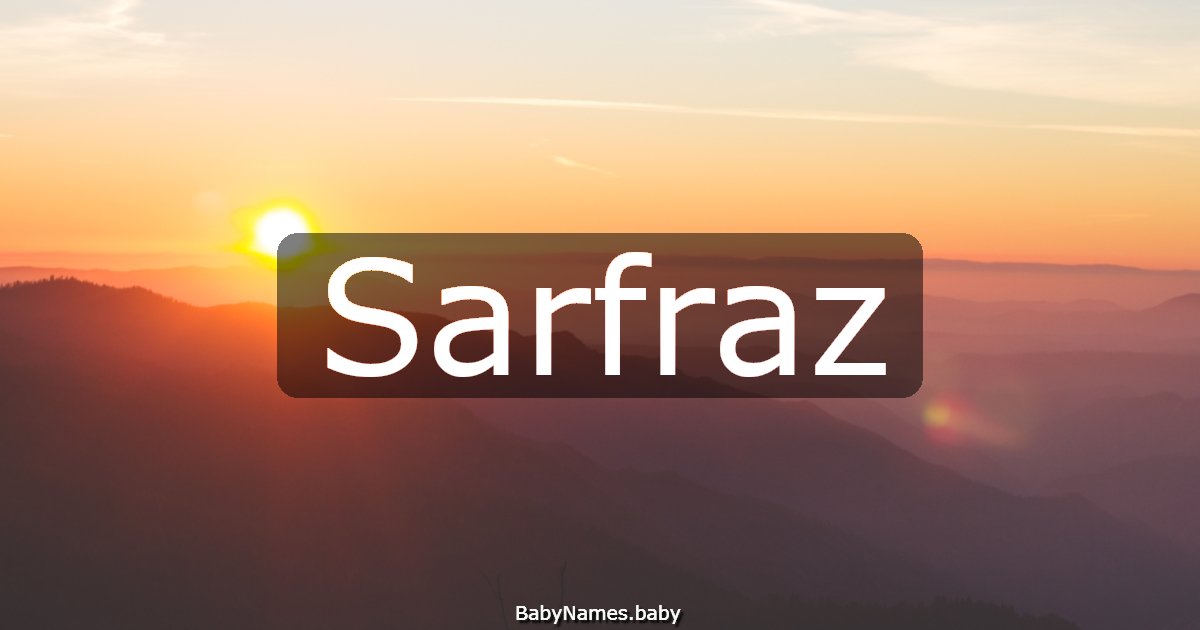Sarfraz
