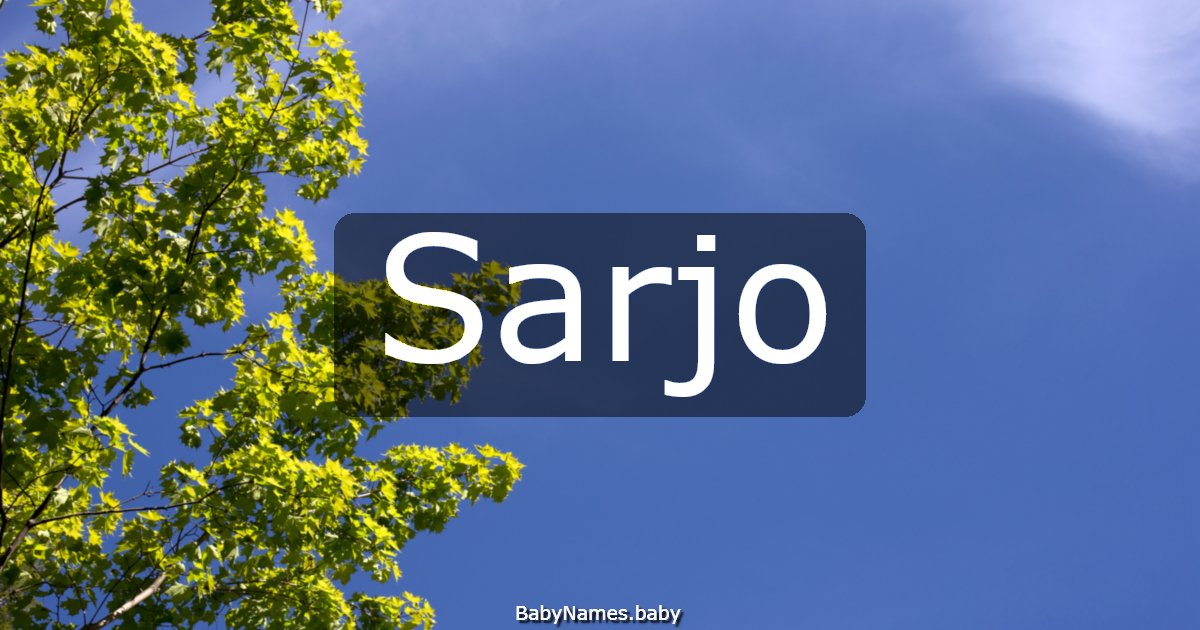 Sarjo