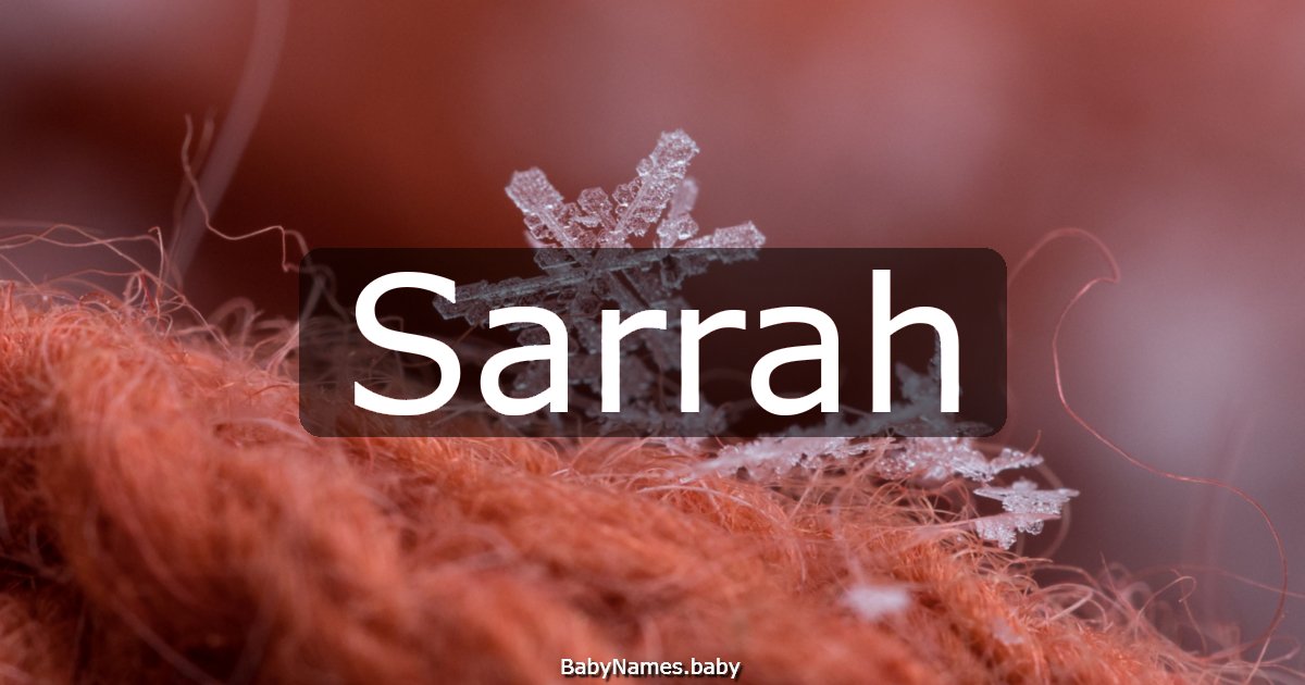Sarrah