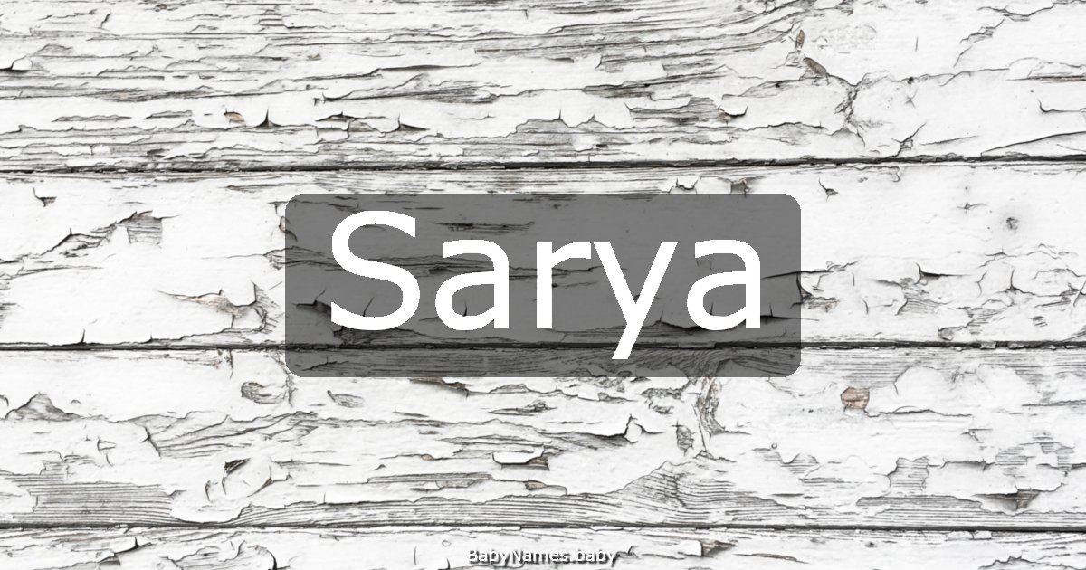 Sarya