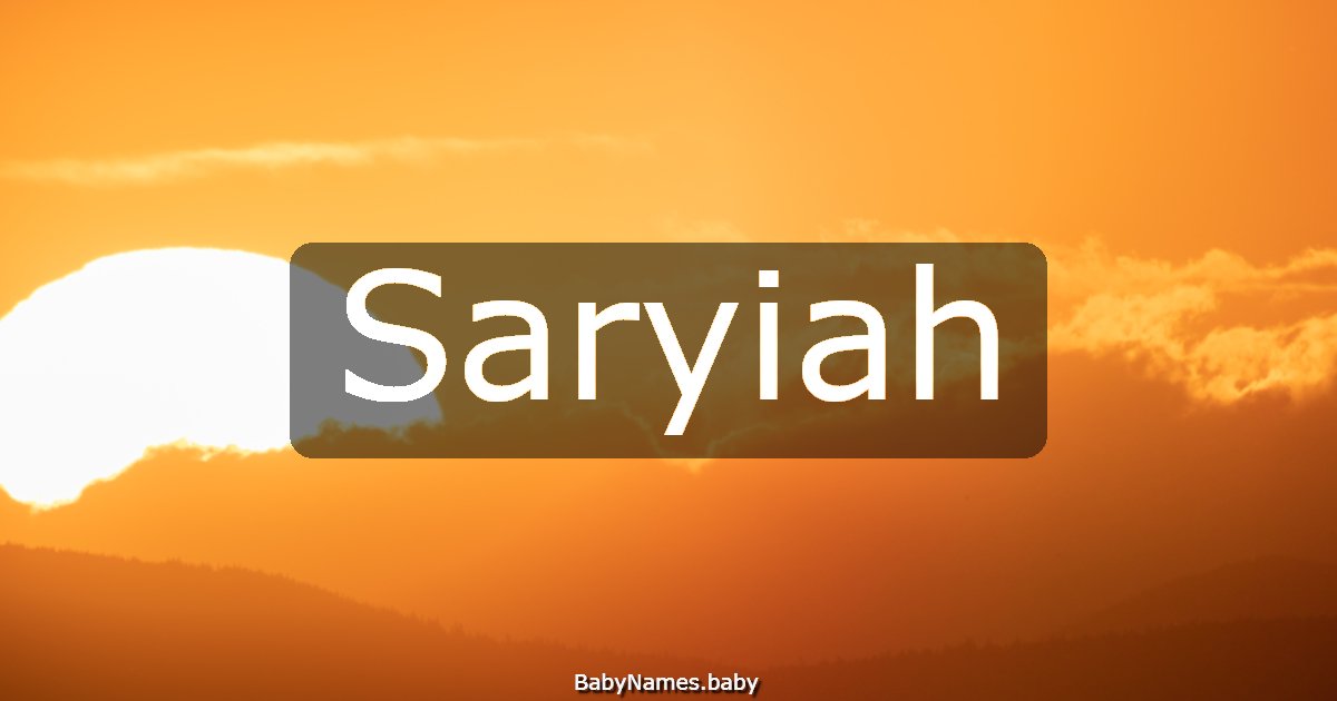 Saryiah