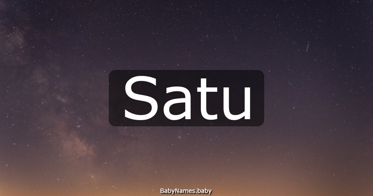 Satu