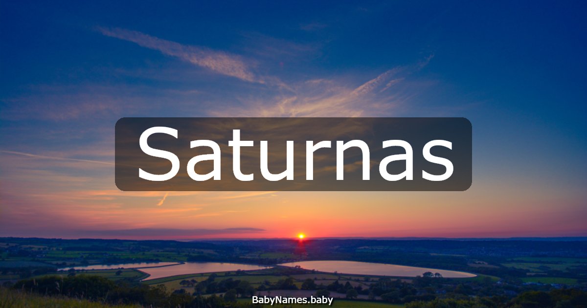 Saturnas