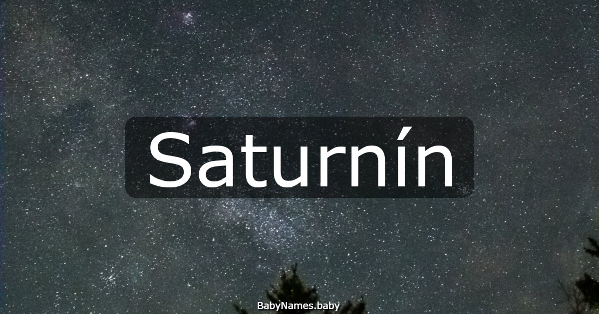 Saturnín