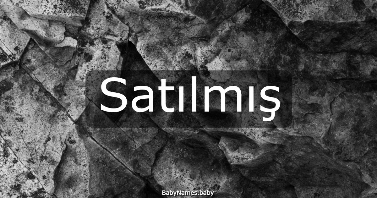 Satılmış