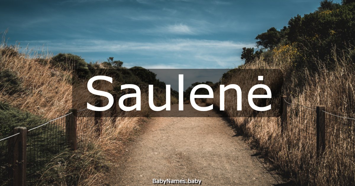 Saulenė