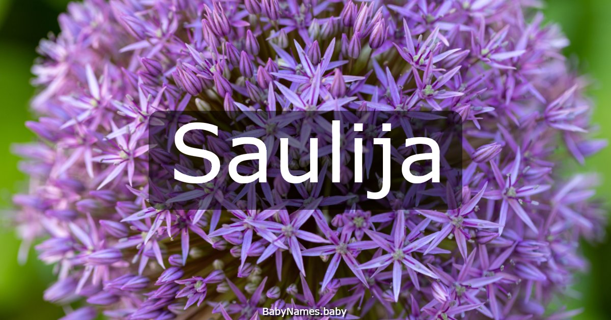 Saulija