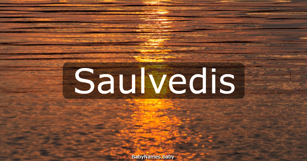 Saulvedis
