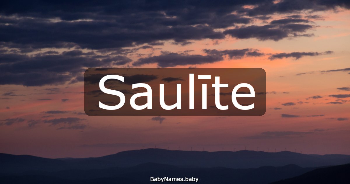 Saulīte