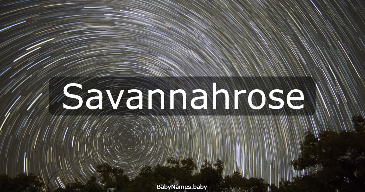 Savannahrose
