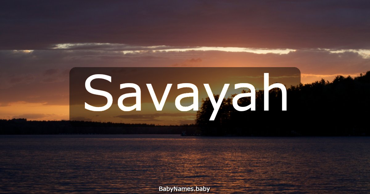 Savayah