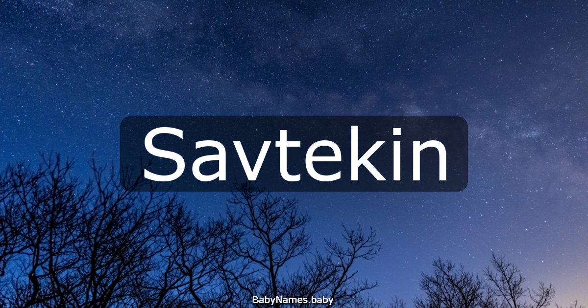 Savtekin