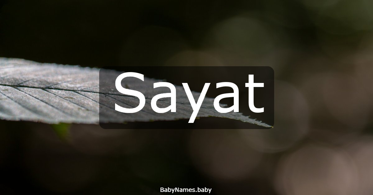 Sayat