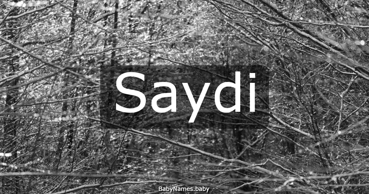 Saydi