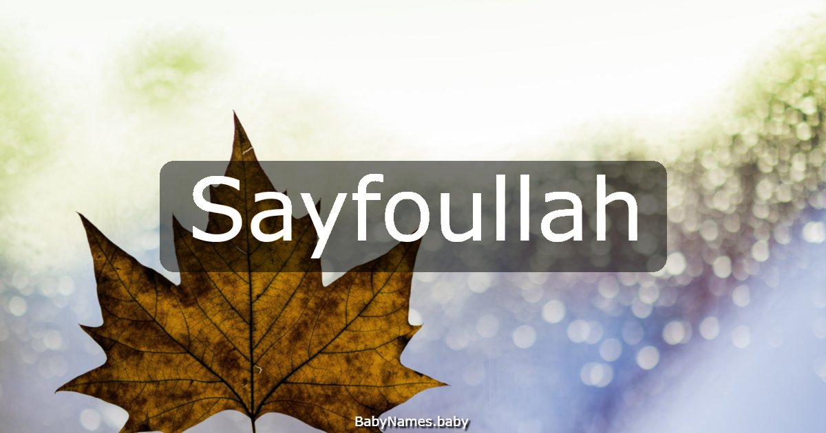 Sayfoullah