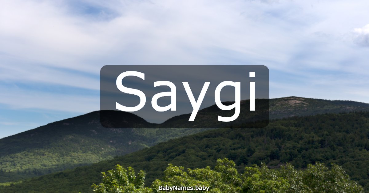 Saygi