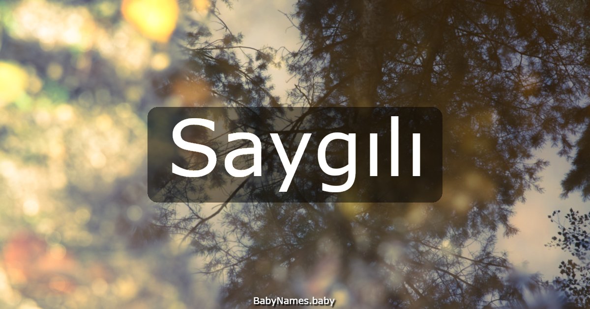 Saygılı