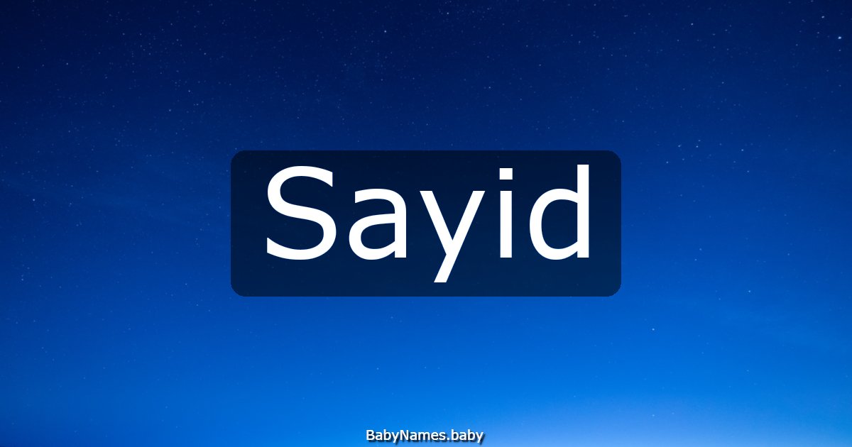 Sayid