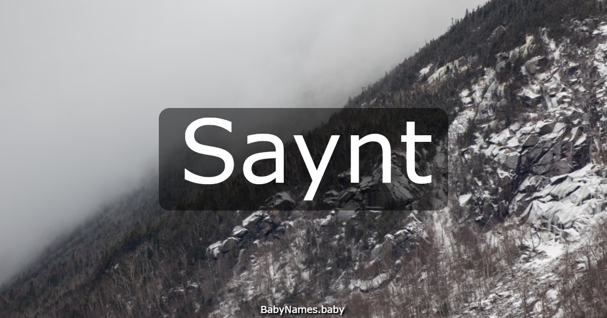 Saynt