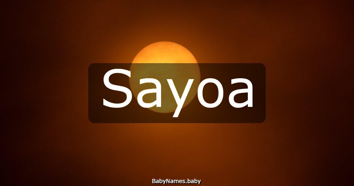 Sayoa