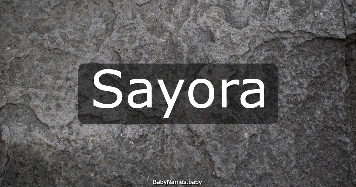 Sayora
