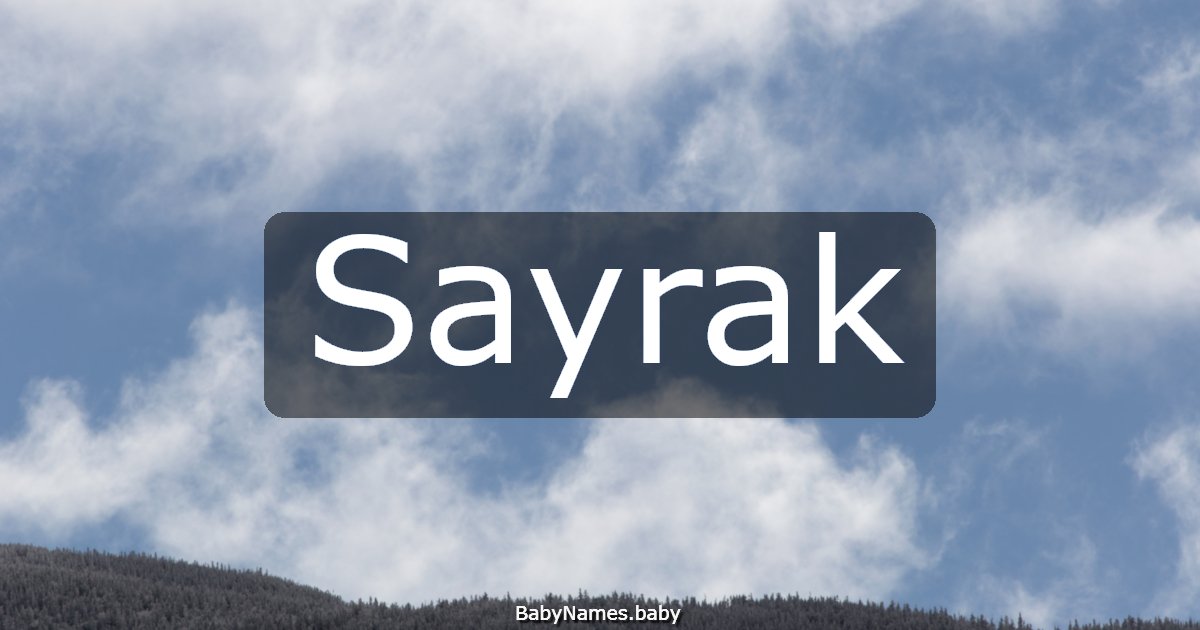 Sayrak