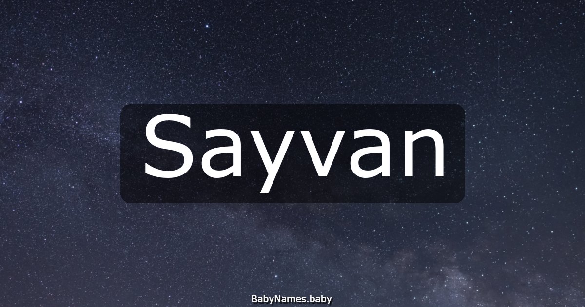 Sayvan
