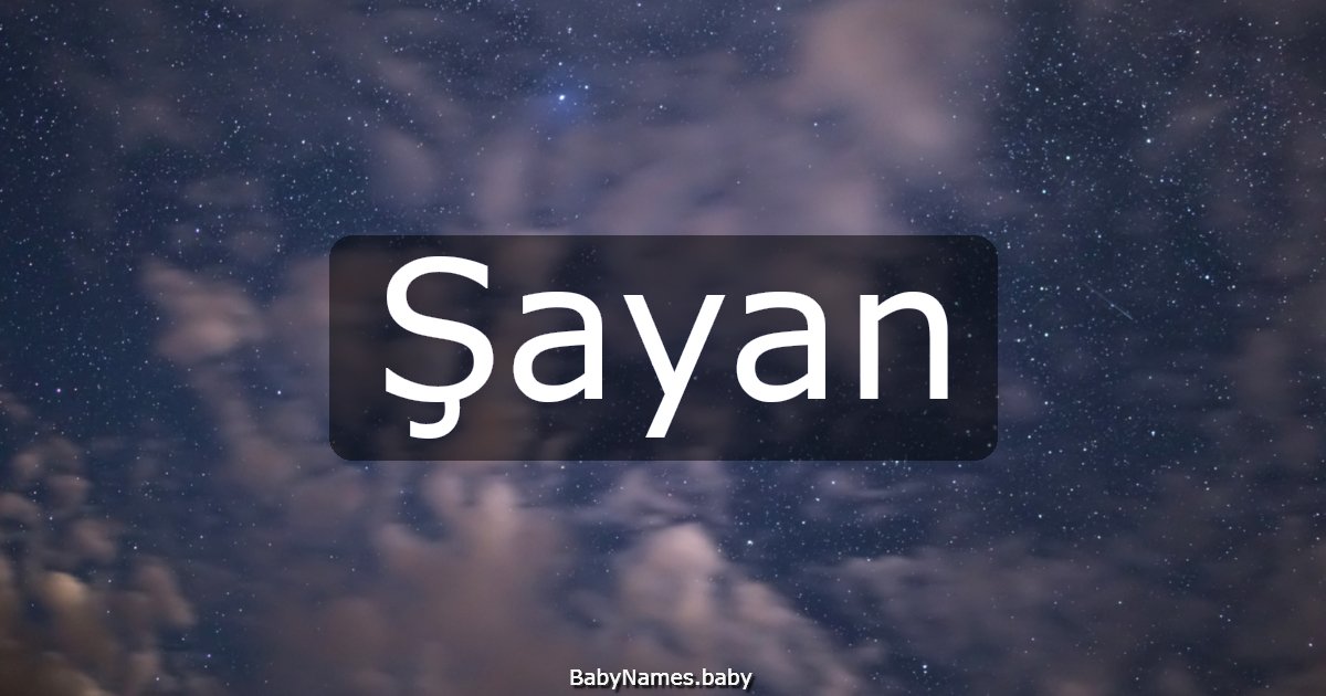 Şayan