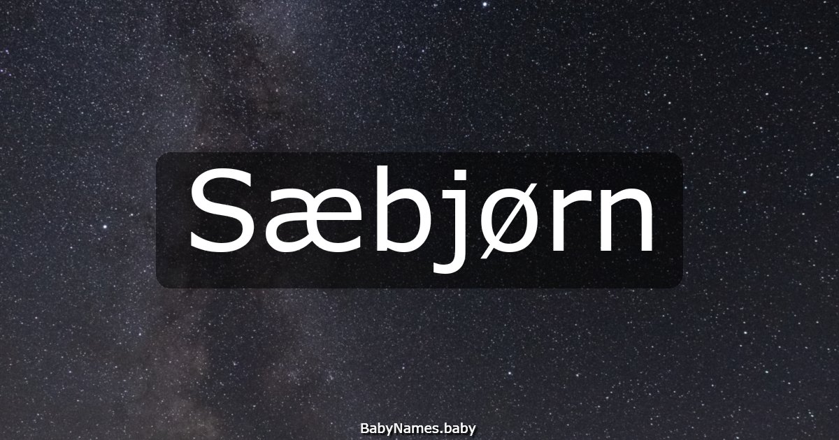 Sæbjørn