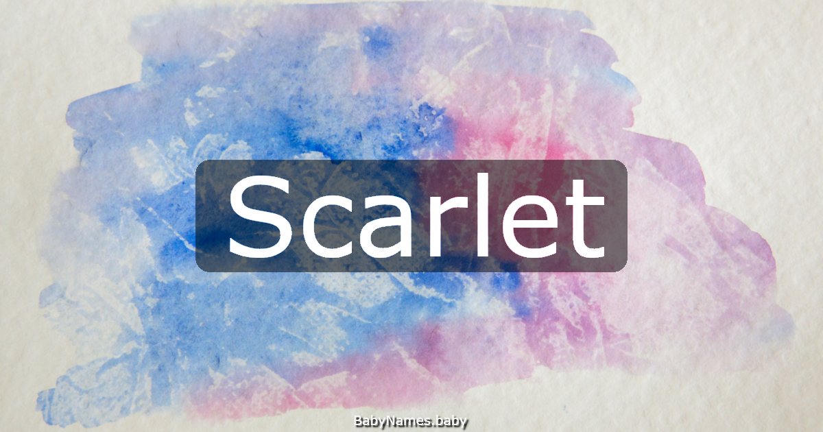 Scarlet