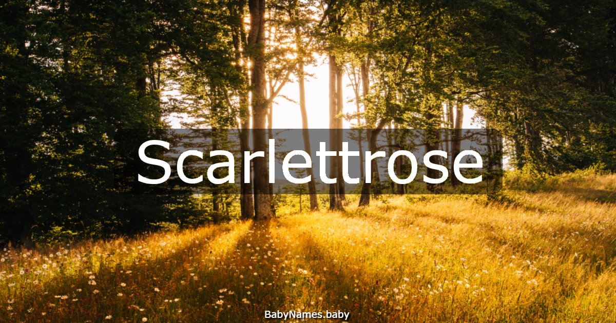 Scarlettrose