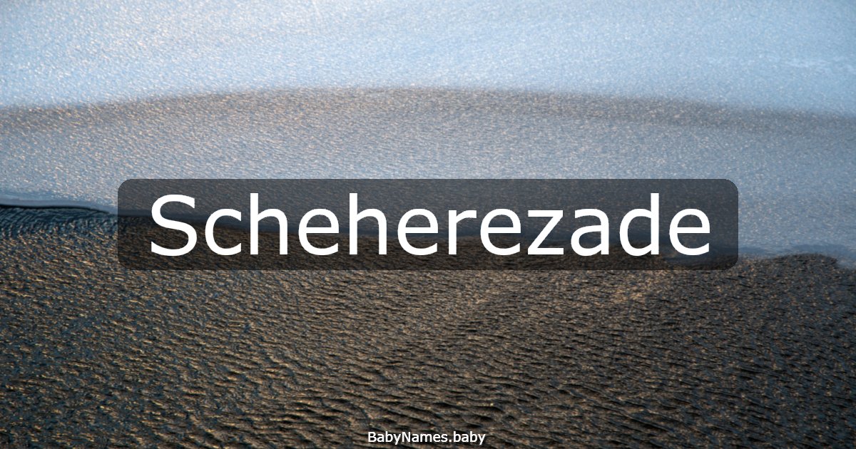 Scheherezade