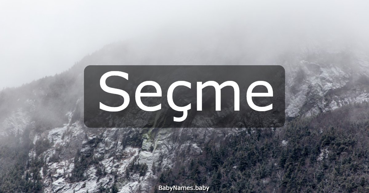 Seçme
