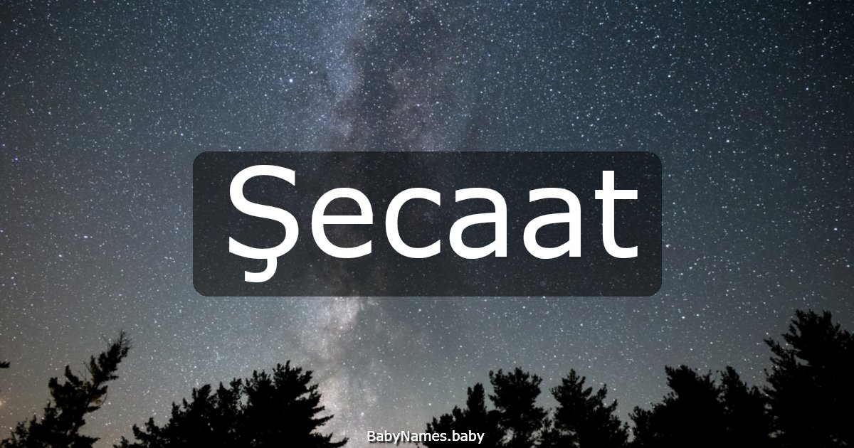 Şecaat