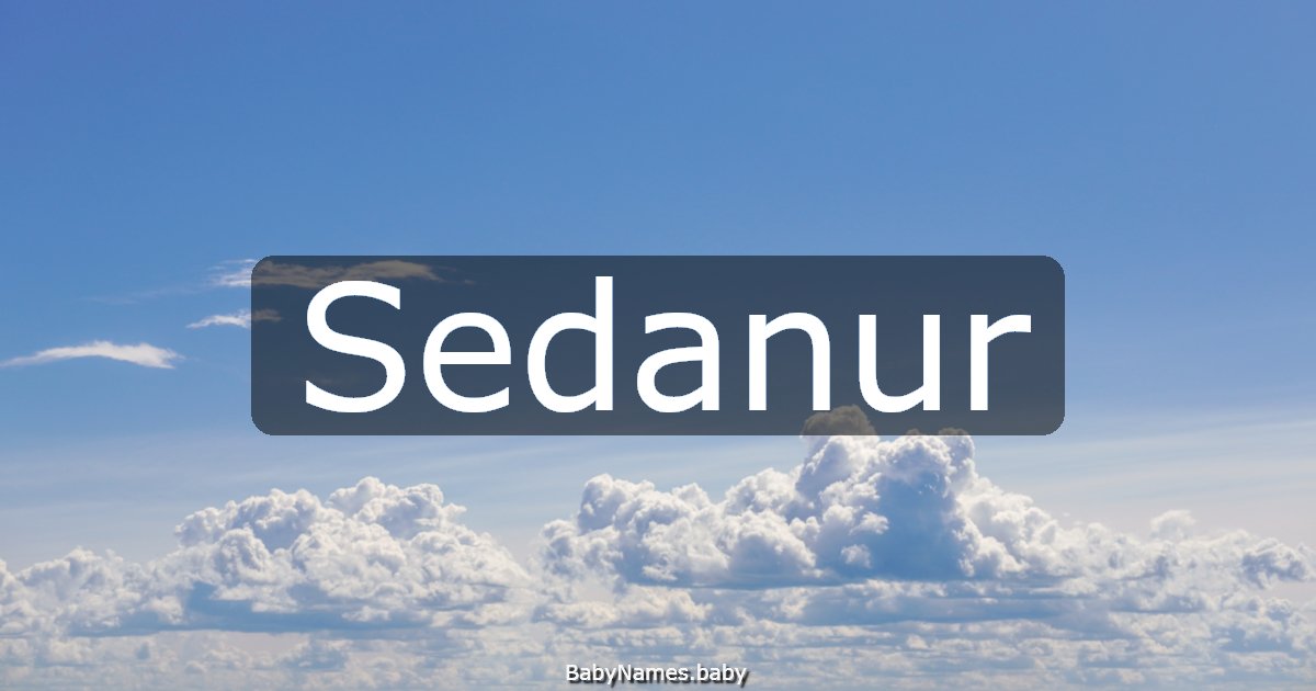 Sedanur