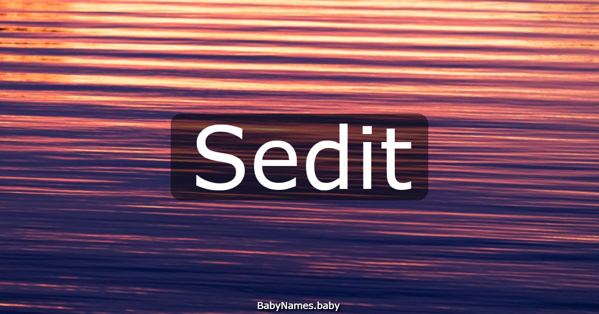 Sedit