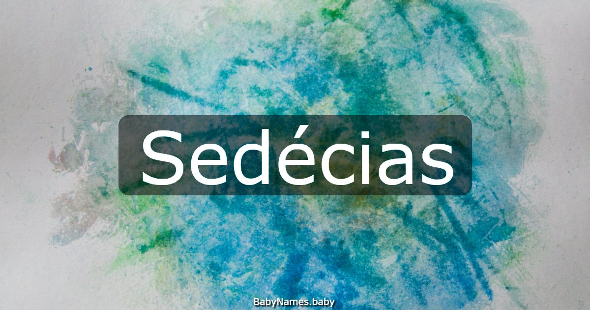 Sedécias