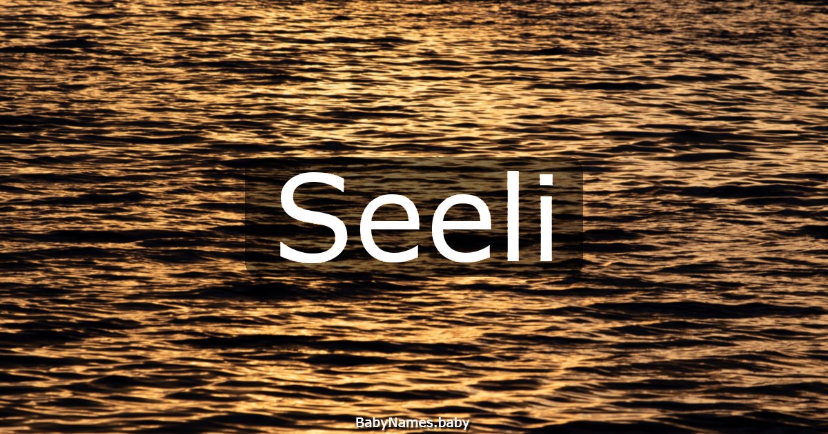 Seeli