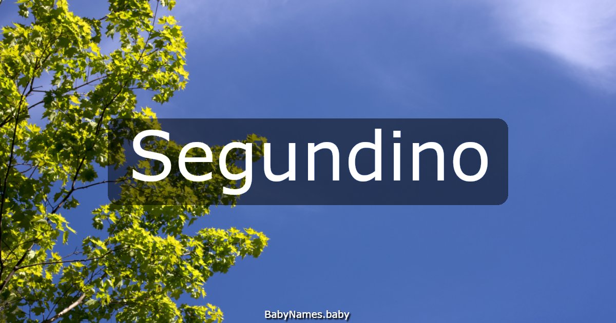 Segundino