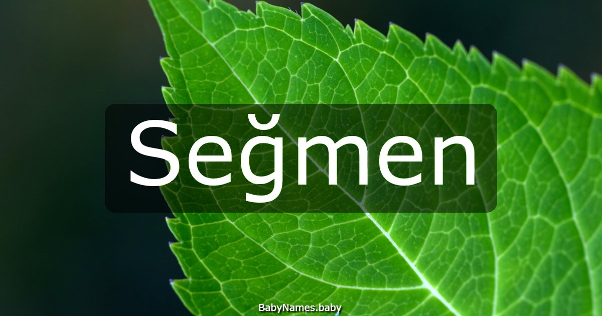 Seğmen