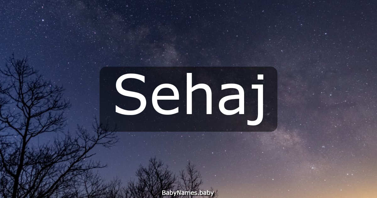Sehaj