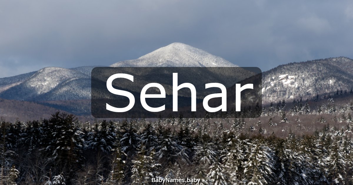 Sehar