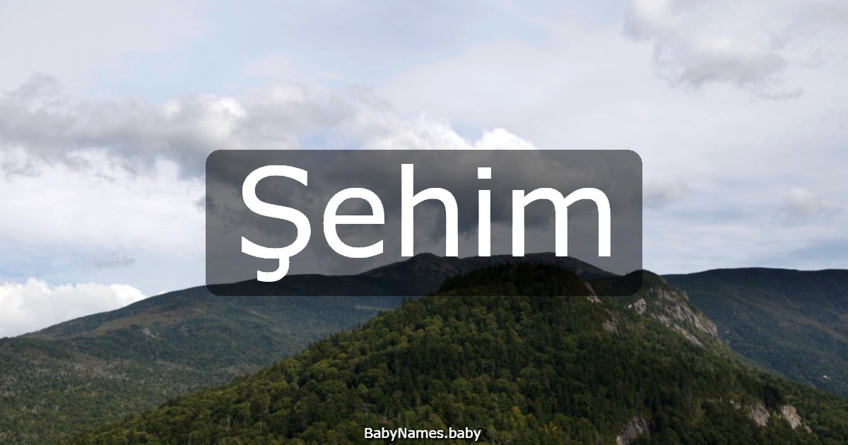 Şehim