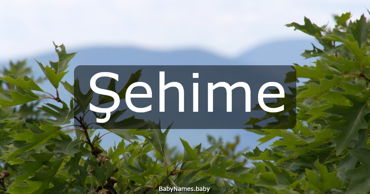 Şehime