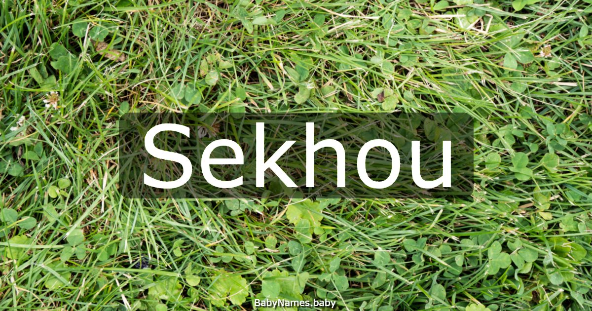 Sekhou